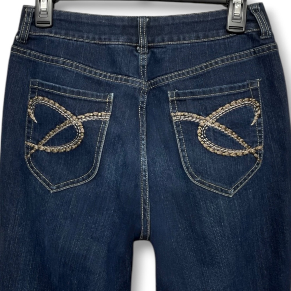 Chico’s Bundle Of Charm Boot Cut And Boyfriend Ankle Dark Wash Jeans Size 0.5/6 - Picture 5 of 15